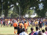 Fans take to the field in Lae Fans take to the field in Lae